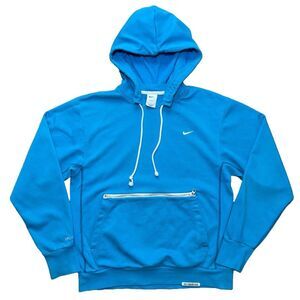 Nike Hoodie Sweatshirt Standard Issue Pullover Blue CV0864-474 Men's Small